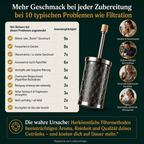 Edelstahl Tee- und Kaffeepressfilter - perfekter Genuss ohne Rückstände überall einsetzbar