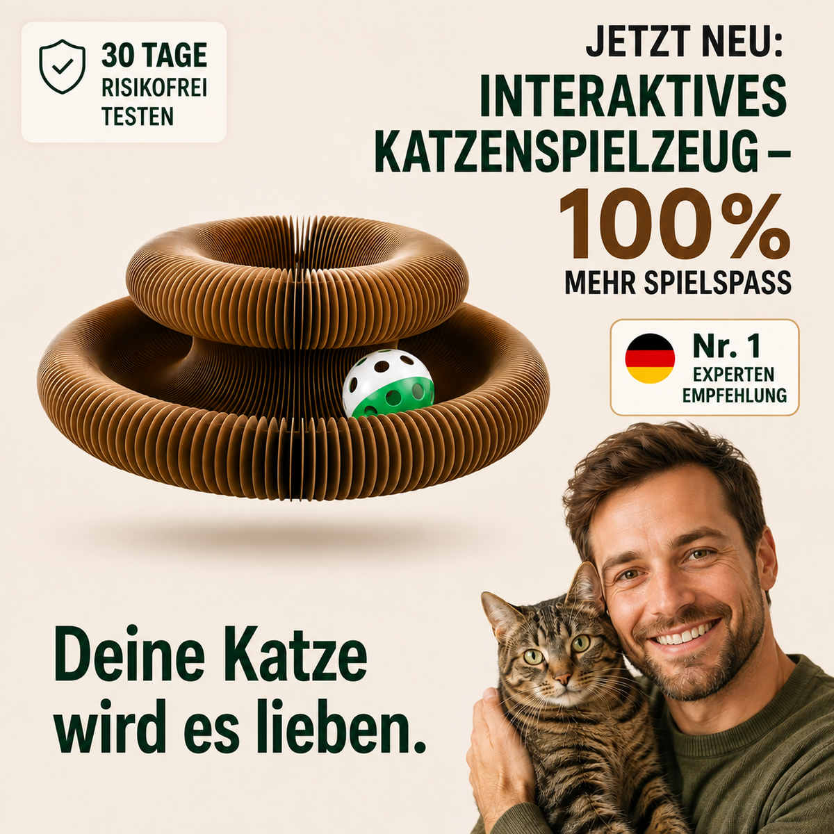 Faltbarer Katzenkratzer - langlebiger Krallenschärfer