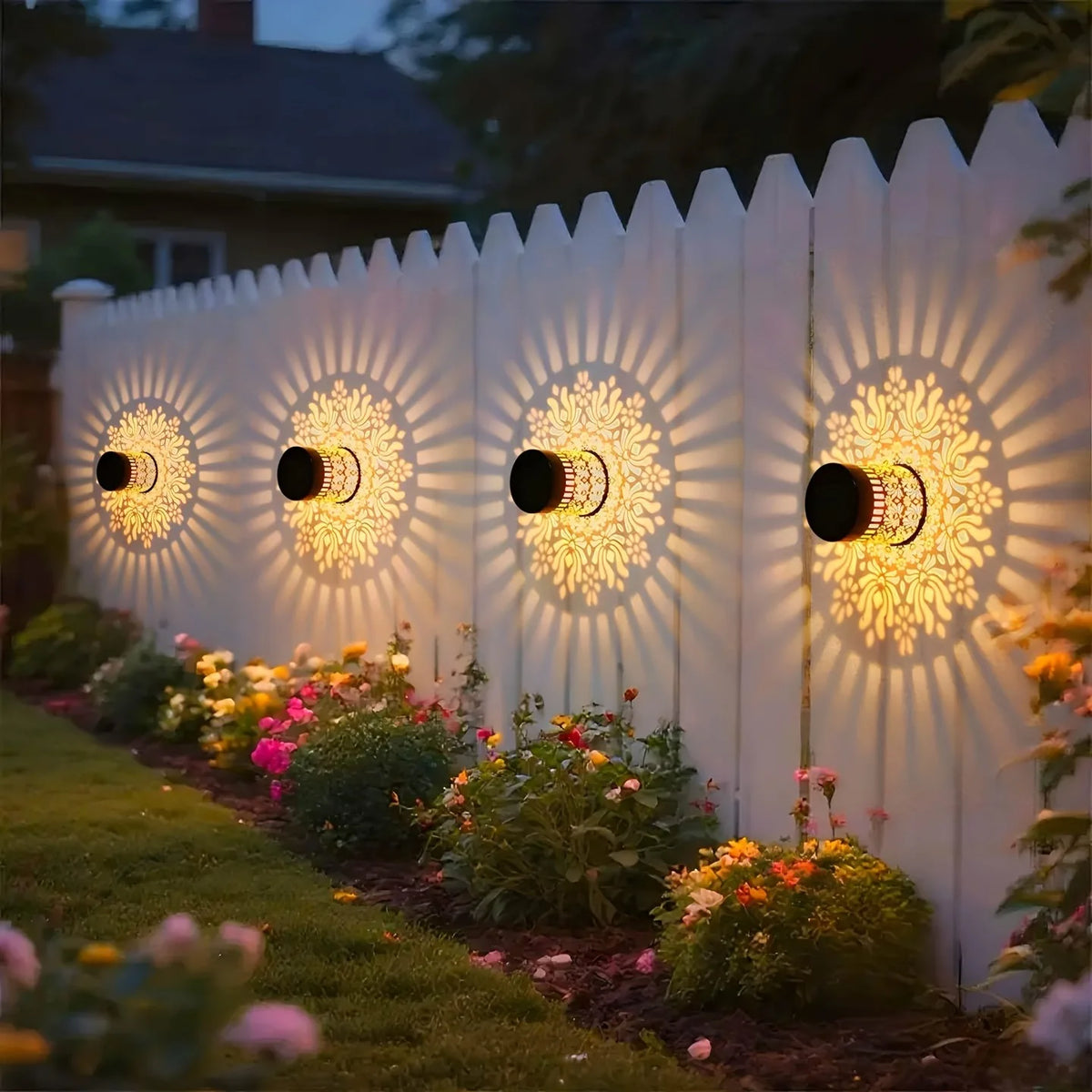 2er-Set Solar-Pfingstrosenlampen