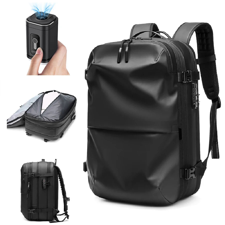 Reiserucksack mit Vakuum-Kompression – großer Business- & Reiserucksack